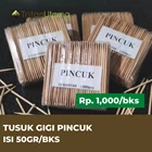 Tusuk Gigi Bambu / Tusuk Gigi Refil PINCUK - 10 bungkus perpack 1