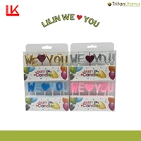 Lilin Ulang Tahun We ♡ You / Birthday candle /Party Candle