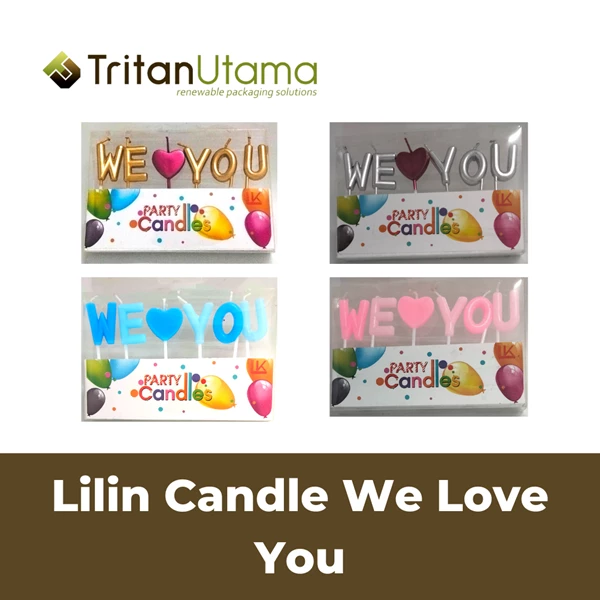 Lilin Ulang Tahun We ♡ You / Birthday candle /Party Candle