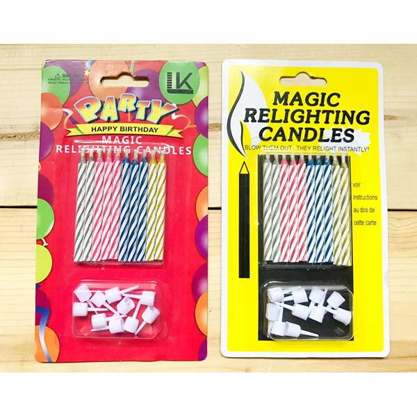 Threaded Birthday Candle assorted Variants