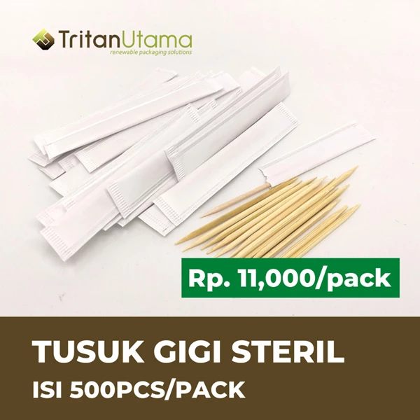 Sterile Toothpicks Wrap ION Paper 1 Box 50 Pack