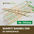 Sumpit Bambu Bulat OPP ION + Tusuk Gigi / Sumpit sterill - GROSIR 1