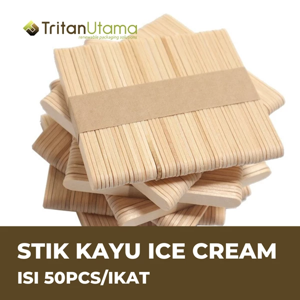 Stik kayu standar / stik ice cream / Stik Kayu