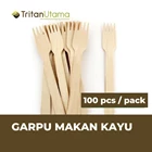Wooden Cutlery Restaurant Supplies (1 Pack 100 Pcs) 1