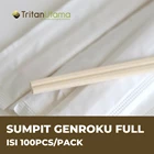 sumpit genroku kayu steril full / Sumpit genroku kayu bungkus full /sumpit genroku kayu 1