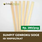 sumpit genroku soge / sumpit kayu 24cm - GROSIR 1