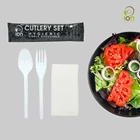 Sendok 3in1 ( 1 Set sendok Garpu Tisu) / Cutlery Set / Sendok Makan Set 4