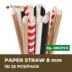 paper straw 8mm / sedotan kertas 8mm  1
