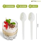 8.5cm @ 500pc stb spoon / mini small plastic spoon for ice pudding 4