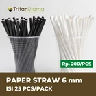sedotan paper straw 6mm / sedotan kertas 6mm 1